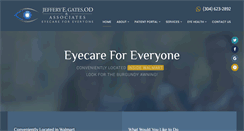 Desktop Screenshot of gateseyecare.com